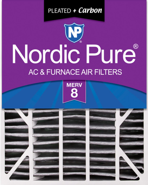 One Pack Nordic Pure 20x25x6 Aprilaire Space-Gard 2200 Replacement Air Filter MERV 8 + Carbon single filter 20x25x6ASGPM8C-1