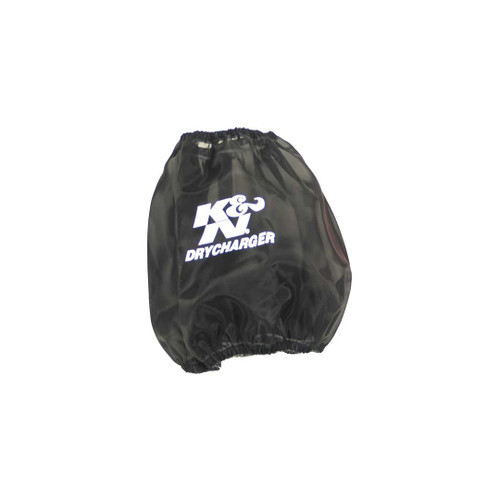 K&N Filters Drycharger air filter wrap in black, providing superior protection and improved airflow for optimal engine performance.