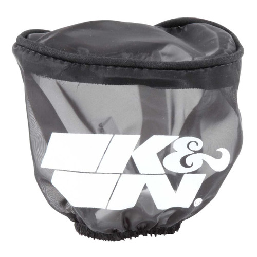 K&N Drycharger Wrap in black, an air filter cover that improves filtration efficiency and protects the filter.