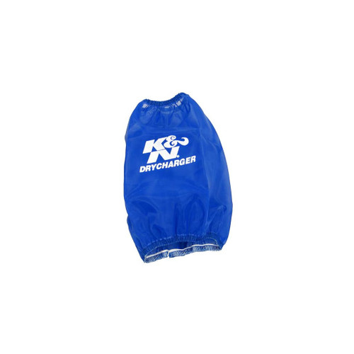 Blue bag featuring the K&N logo, designed for K&N Filters Drycharger Wrap.