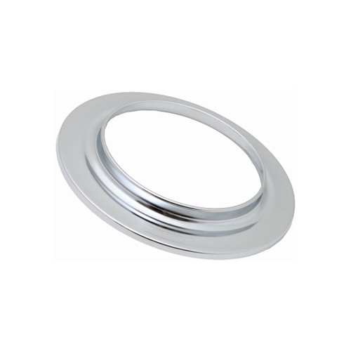 White metal ring with a circular hole labeled as K&N Filters Base Plate, 11" diameter, 7-5/16" flange.