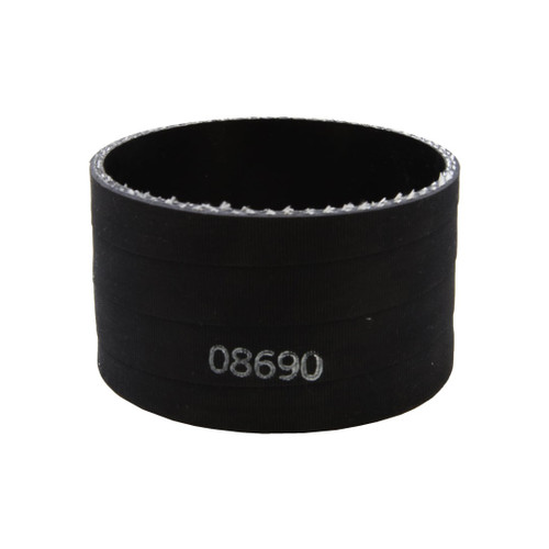 A black rubber ring with the number 08690, part of K&N Filters Silicone Hose - 3.25" ID x 2" L - Black.