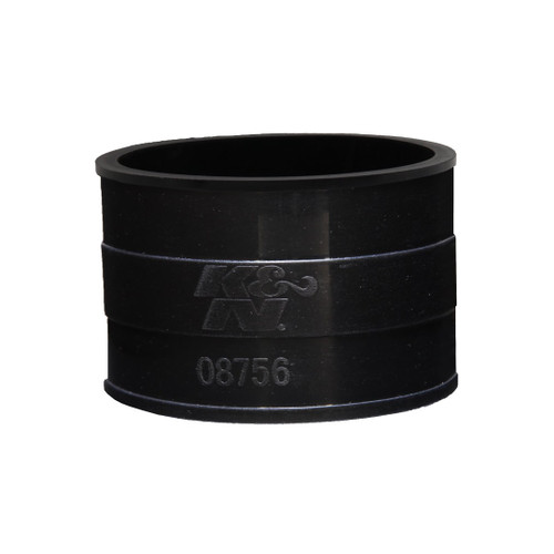 Black hose part of K&N Filters Silicone Hose, with a 2.75" ID and 2" length.