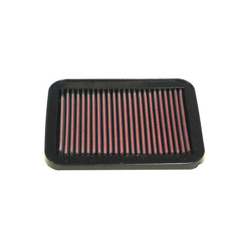K&N air filter compatible with Suzuki Esteem (1995-2002) and Jimny (1998-2009), improving airflow and engine efficiency.