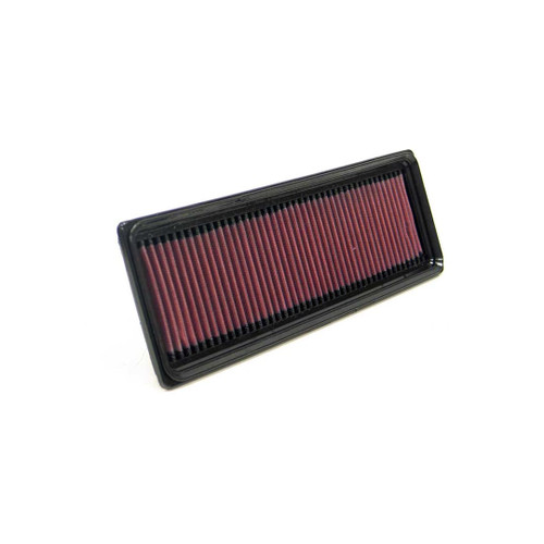 The K&N air filter is suitable for 2002 Citroen C3 1.4L I4 diesel and is featured on a white surface.