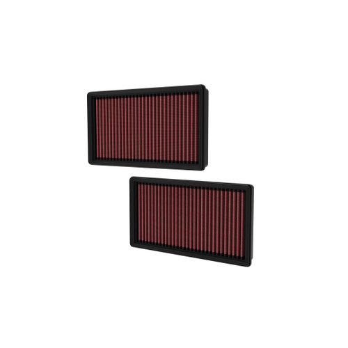 Two K&N panel air filters for Rolls-Royce Ghost 6.6L V12, offering high filtration efficiency and improved engine performance.