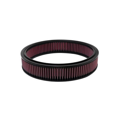 The K&N air filter for Ford trucks and cars features a black design on a white background.