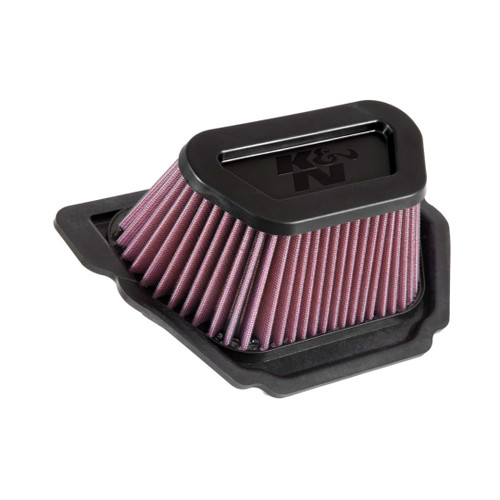 Replacement K&N air filter for 2023 Yamaha YZF R1, highlighting its durable design and enhanced airflow for optimal engine performance.