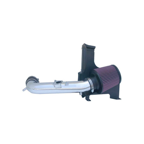 The K&N Typhoon air intake kit is black and red for the 2001-2005 Lexus IS300 3.0L and has a polished appearance.