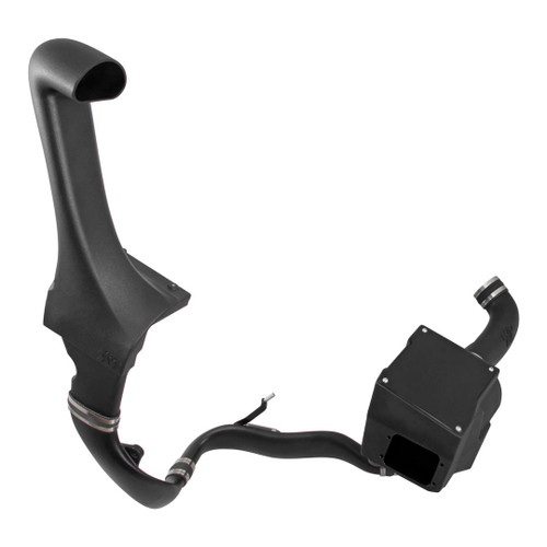 Black K&N Filters Performance Air Intake System for Wrangler, optimizing engine efficiency and improving horsepower.