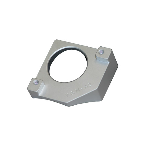 K&N Filters metal plate with a screw hole used as an adaptor from 1-1/2R to Toyota Weldon A2.