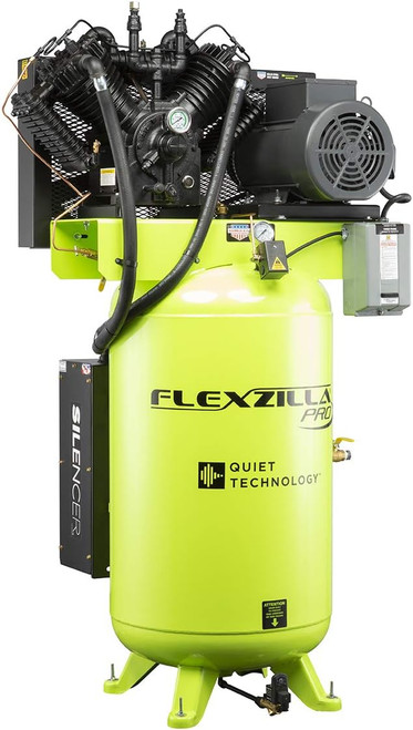 Flexzilla FS05V080I1 Air Compressor with Silencer, 5 HP, 1-Phase