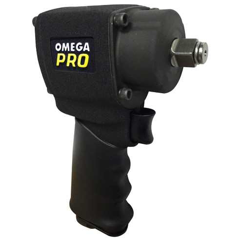 Omega Mini Light Weight Air Impact Wrench - 1/2" Drive, 500 Ft/Lb (82001)