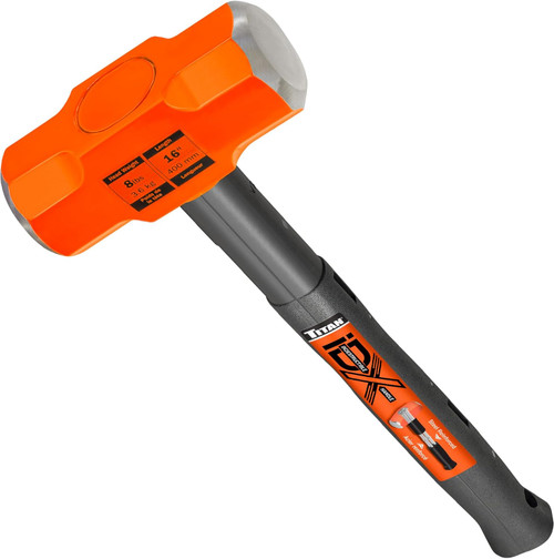Titan Tools Indestructible Sledge Hammer - 8 Lb, 16" Handle (63618)