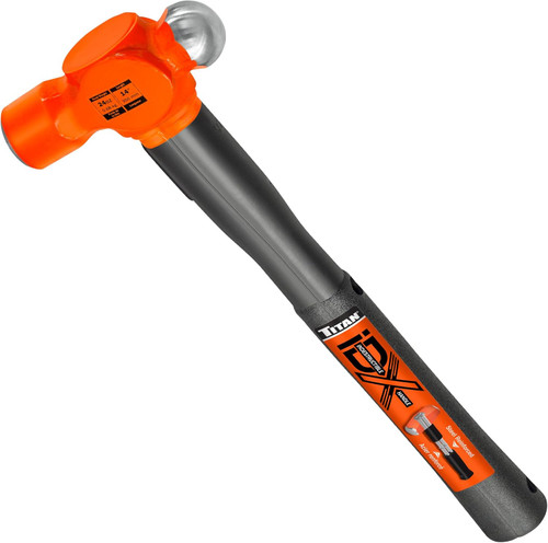 Titan Tools Indestructible Ball Peen Hammer - 24 Oz, 14" Handle (63624)