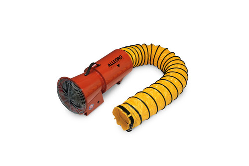 Allegro 8" Axial DC Metal Blower with Canister & 15’ Ducting 9506-01 for fast setup and ventilation.