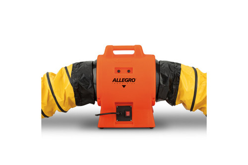 Allegro 12" Axial AC Inline Booster Plastic Blower 9539-12I to extend airflow across long ducts.