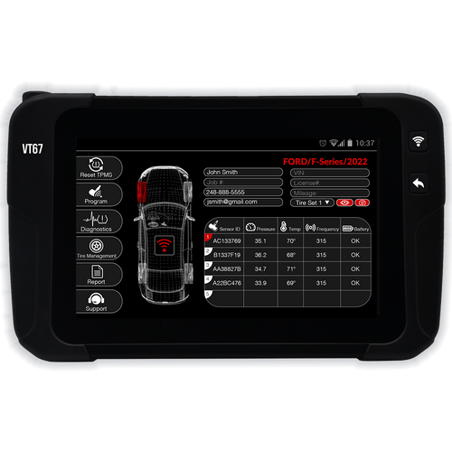 ATEQ VT67 TPMS diagnostic tool with 1 year software updates (VT67-0000)