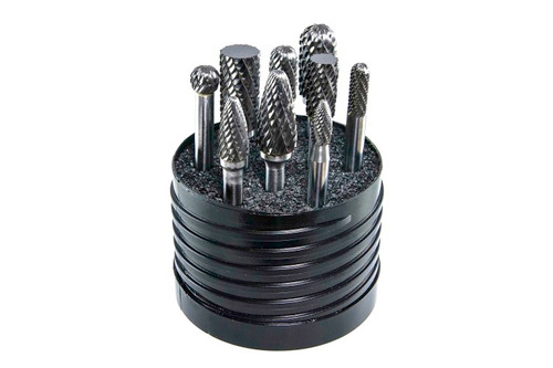 Drillco 70S003SC Set 3 Single Cut Bur Set for fine contouring work