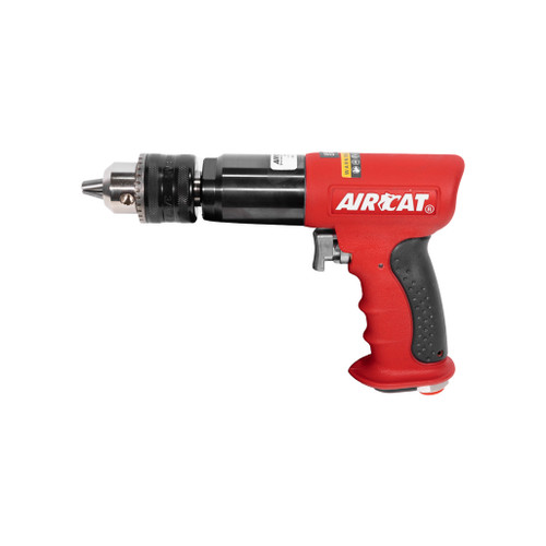 Aircat Air-Powered Drill 1/2-Inch Reversible with 0.6 Hp Motor 400 RPM (4450)