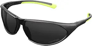 Flexzilla Pro Impact Resistant Protective Eyewear - Black Frames, Tinted Lens, Adjustable Templates (EFZ02SP)