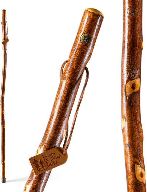 Brazos Hawthorn Rustic Walking Stick 602-3000-113 for traditional and reliable walking support.