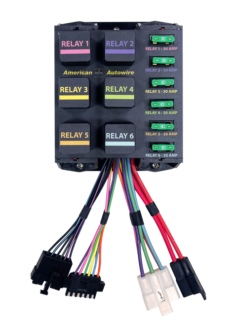 American Autowire 6-Position Banked Relay Panel (AAW510922) by JB Tools