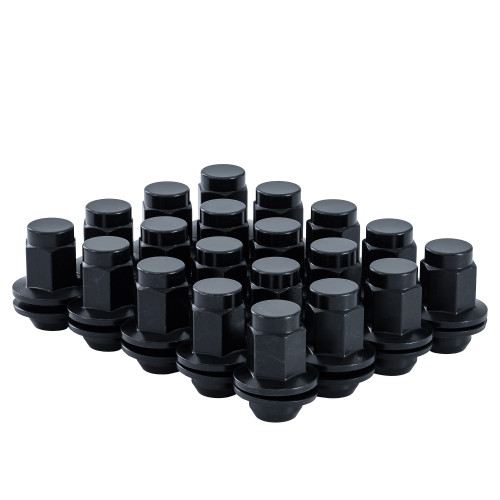 West Coast W556014DMB 14x1.5 OE Style Mag lug nut 7/8" hex 1.75" 5 lug install kit Black 80399.