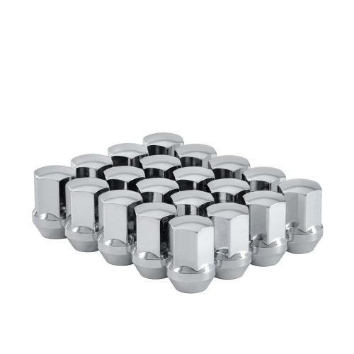 West Coast W5614LS 14x1.5 OE lug nut 7/8" hex 1.53" 6 lug install kit chrome fits Chevy GM 80800.