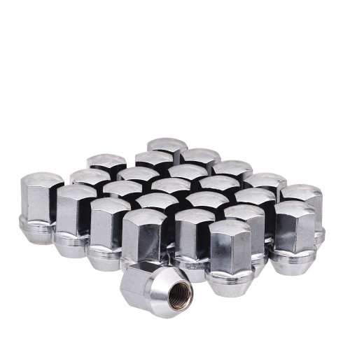 West Coast DPC5696LS 9/16" OE style lug nut 7/8" hex 1.53" 8 lug install kit chrome fits Chevy GM.