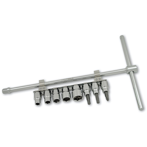 A set of tools for motorcycles displayed on a white background.