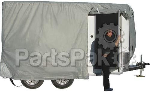 ADCO ADO46004 Aquashed Horse Trailer Cover 14'1"-16' for weather resistance.