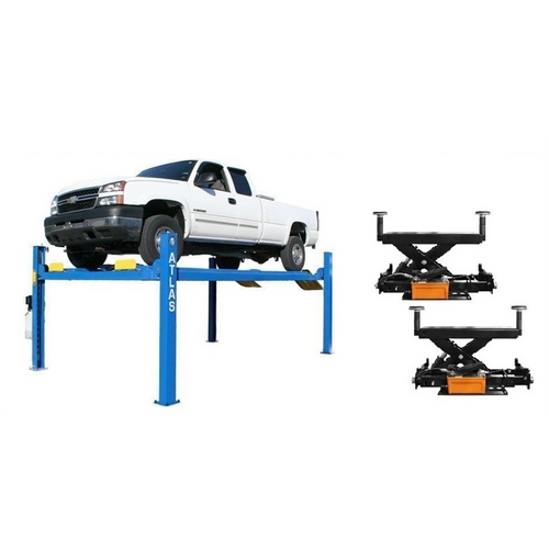 Atlas Automotive Equipment Alignment Lift + Rj6 Rolling Jacks Combo (ATTD-412A-COMBO-FPD)