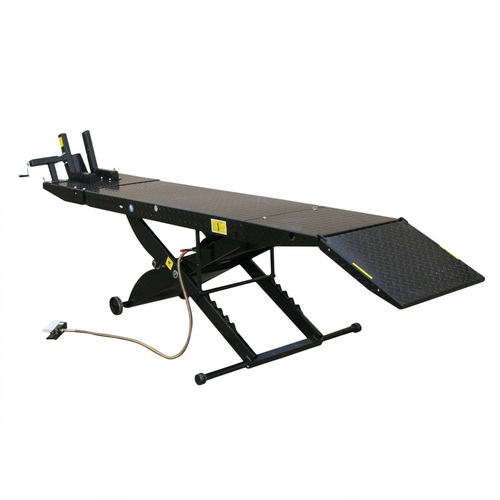 Atlas Automotive Equipment Cycle Lift Pneumatic Portable 1,000 Capacity W/ Drop Out Wheel Feature (HT-CYCLELIFT)