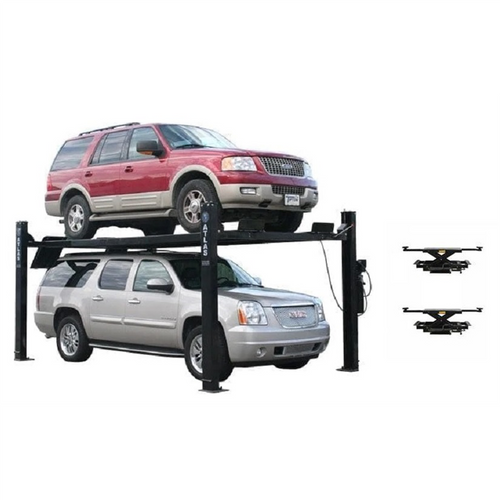 Atlas Automotive Equipment 4 Post Lift + Sliding Jacks Combo (XH-PRO9-COMBO1-FPD)