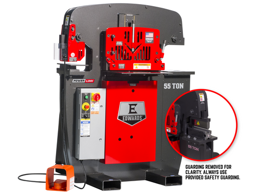 Edwards Ironworker - 55 Ton. 3 Phase, 208 Volt, Powerlink, 10" Brake (ED9-55203522)
