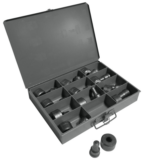 Edwards 12 Piece Standard Round Punch & Die Set With Storage Case (ED9-PD1220)