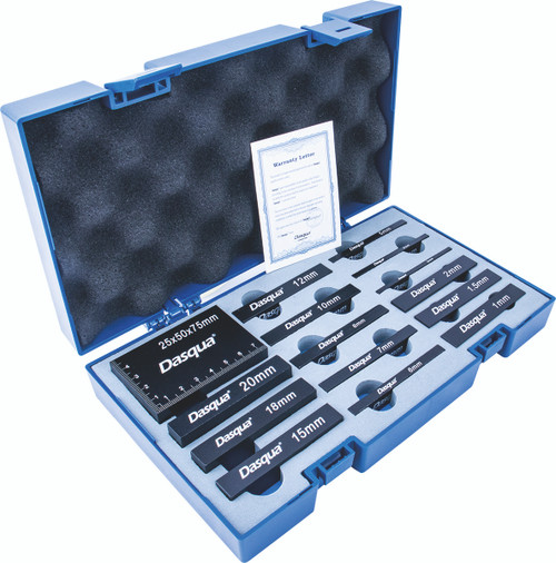 Dasqua 1804-1605 15-piece metric set-up block set for accurate measurements.