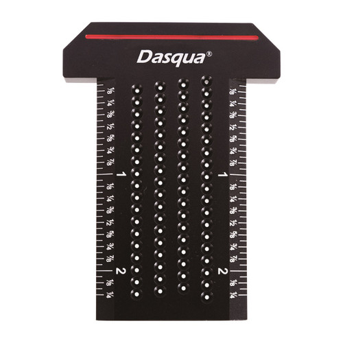 Dasqua 1804-5662 pocket marking T-shaped ruler for precision marking tasks.