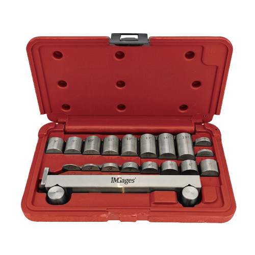HHIP 3402-1206 5" sine bar with 18 risers for accurate angle measurements.
