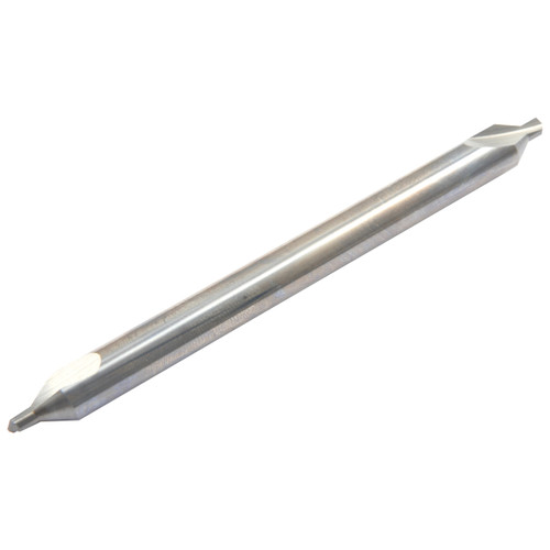 HHIP 5001-0040 #5 x 6" carbide center drill and countersink for deep hole preparation.