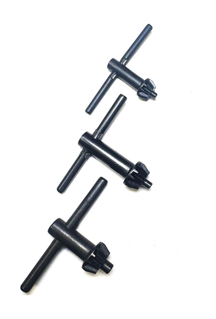 HHIP 9999-0063 .13"/3.2mm, .157"/4mm, and .233"/6mm replacement drill chuck keys.