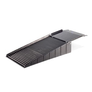 SpillTech® PALLETRAMP Loading Ramp for safe loading of drums onto spill pallets.