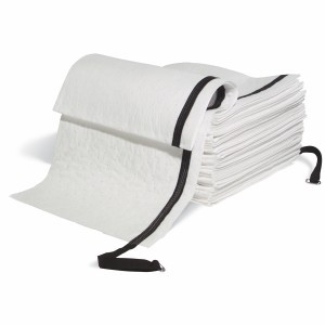 SpillTech® WSWL100F Oil-Only Protector® Folded Sweep for protecting floors and absorbing oil spills.