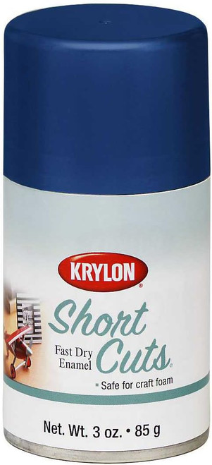 Krylon KSCS073 Short Cuts¨ Forever Blue 3 oz Aerosol for bold blue craft finishes.
