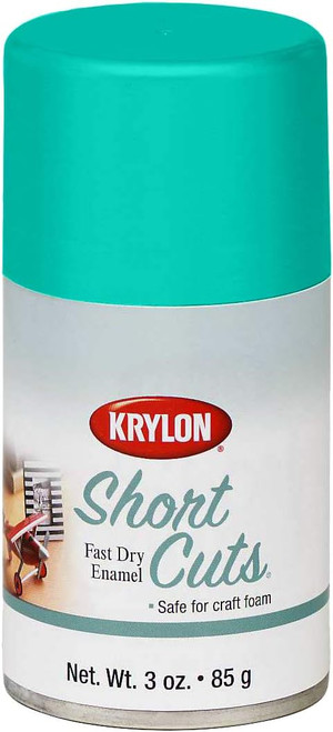 Krylon KSCS08700 Short Cuts¨ Satin Caribbean Green 3 oz Aerosol for vibrant green satin finishes.