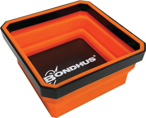 Bondhus 94220 Tray 2 Pack Magnetic Pop Up Orange: Two orange magnetic parts trays for pop-up storage.