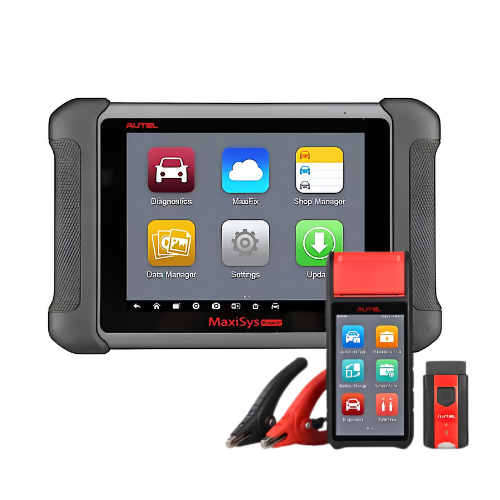Autel USA MS906BT MaxiSys Automotive Diagnostic Scanner/Code Reader w/ECU Coding - USA Version + Free Tool