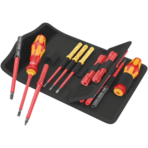 Wera 05006616001 Kraftform Kompakt VDE 18 Imperial 1 Tool Finder for insulated imperial fastening tasks.