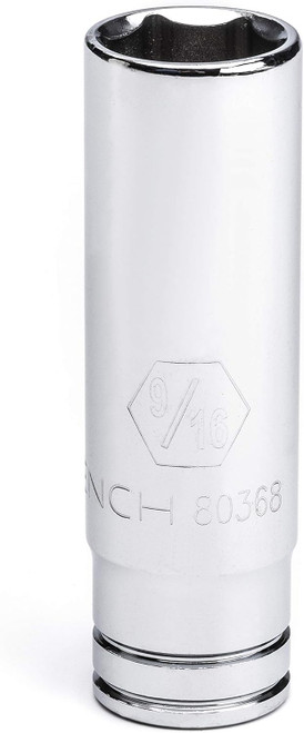 Gearwrench 3/8" Drive 6 Point Deep SAE Socket 9/16" (80368)